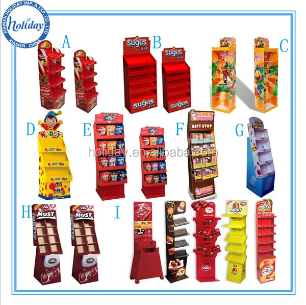 Wine shape cardboard display stand,display rack for red wine
