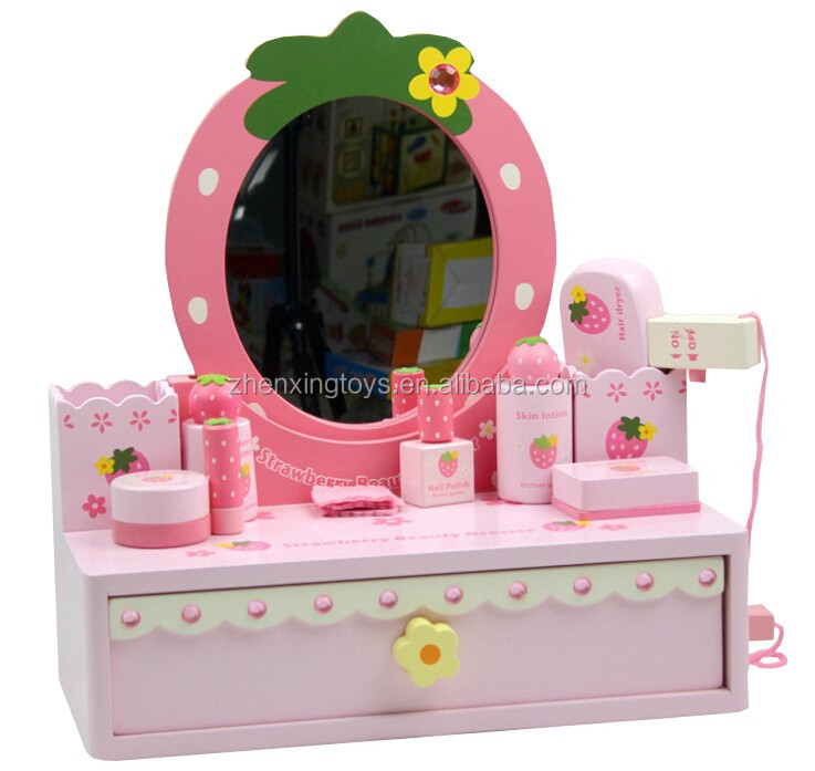 イチゴのデザイン木製キッズミニ洗面化粧台の子供服韓国仕入れ・メーカー・工場