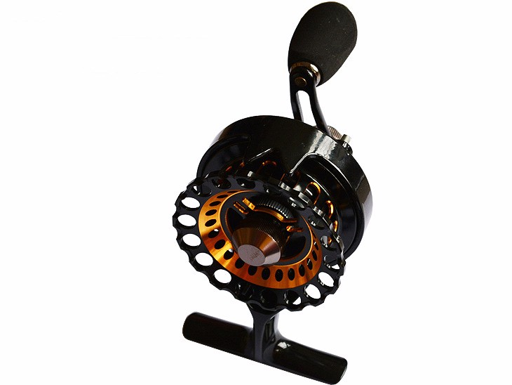 Fiblink Inline Ice Fishing Reel Right/Left in Line Ice Reel with 4