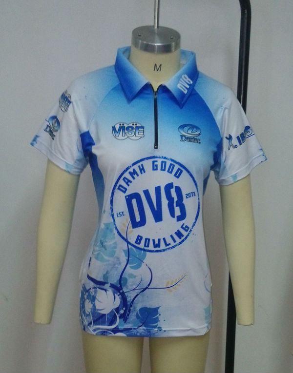Custom sublimated bowling shirts, Custom sublimated polo