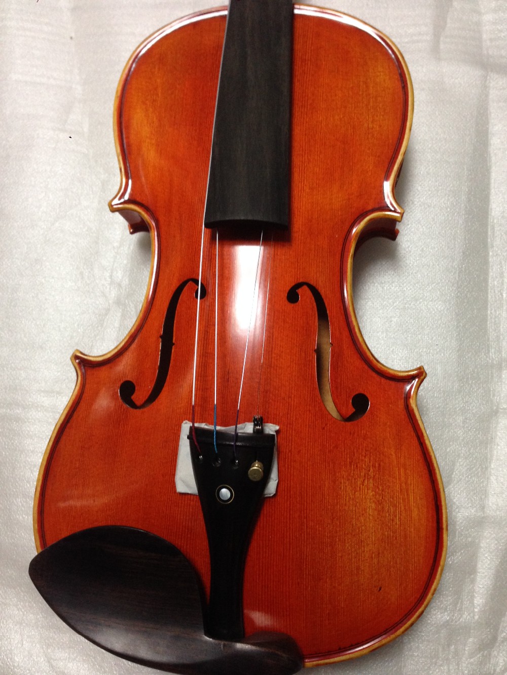 学生バイオリン黒檀パーツ、無垢材バイオリンでナチュラル炎、4/4バイオリン仕入れ・メーカー・工場