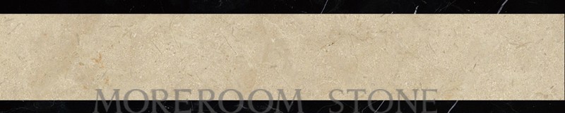 MBC163108-05G Moreroom Stone Marble Border Tiles Home Marble Flooring Design Spanish Marble Cream Marfil Black Stone Nero Margiua Polished Border Tiles.jpg