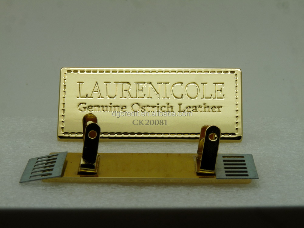 工場売却優れた品質24k本当のゴールドカラーの金属製の財布ロゴ仕入れ・メーカー・工場