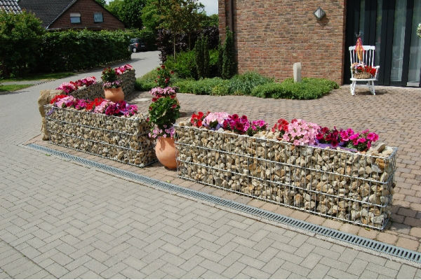 Decorazione giardinaggio saldato gabbione muro di contenimento ... Decorazione Muro recinto