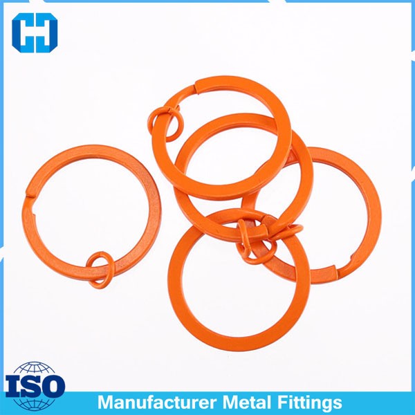 orange split key ring