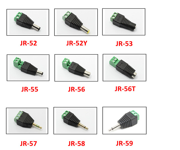 熱い販売の緑2.1mmx5.5mm12vdc電源めねじコネクタ、 jr-57仕入れ・メーカー・工場