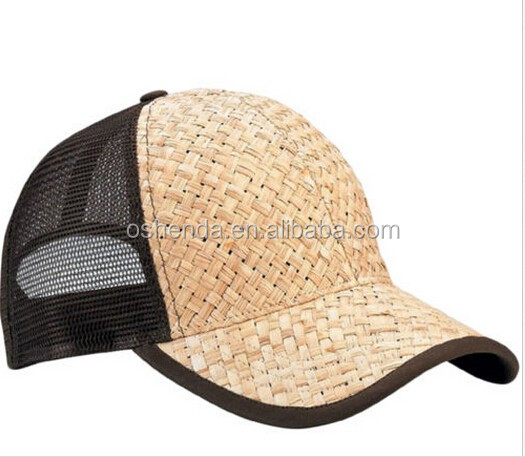 Newest Customized Nice Design Straw Baseball Cap,Bamboo Hat - Buy