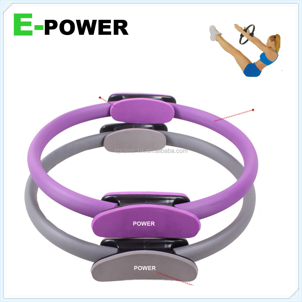 Arm exerciser to<em></em>ning gym resistance equipment tubing pilates abs ring問屋・仕入れ・卸・卸売り