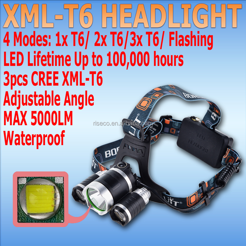 ヘッドライトランプモード45000lm18650バッテリーledクリーxm-lxml3×t6ヘッドライトヘッドランプ問屋・仕入れ・卸・卸売り