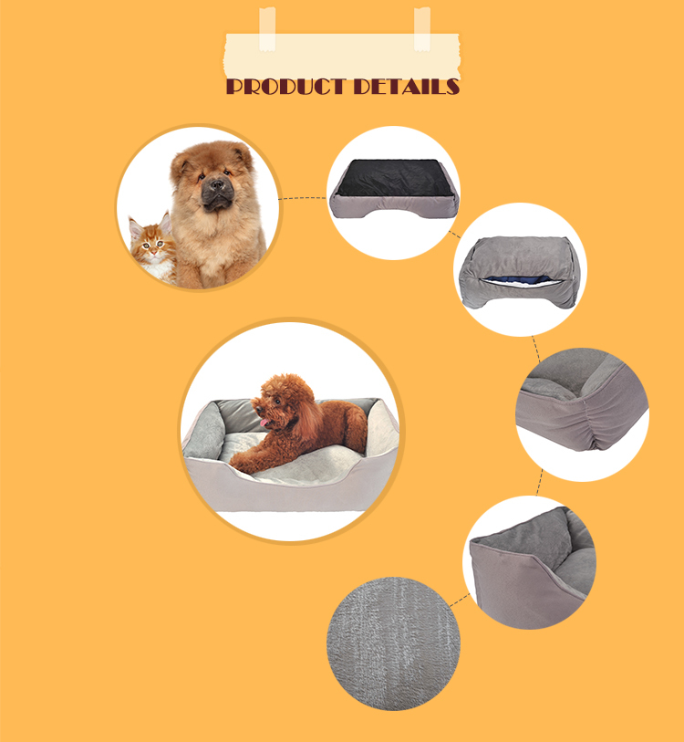 柔らかい生地クラシックデザインペットハウス犬犬のベッド仕入れ・メーカー・工場
