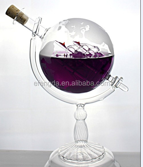 Borosilicate glass vodka bottle
