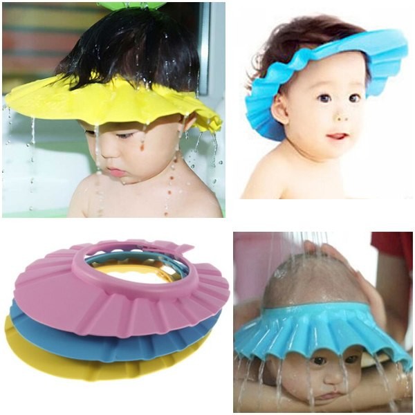 1PCS-New-Soft-Baby-Kids-Children-Shampoo-Bath-Bathing-Shower-Cap-Hat-Wash-Hair-Shield-Adjustable