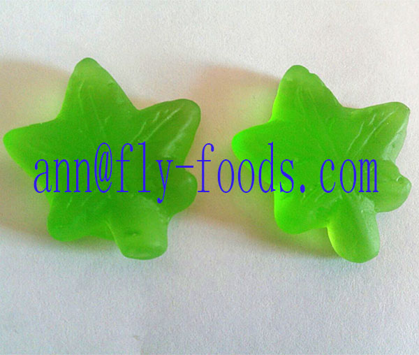 Sugar free maple leave gummy candy sweets