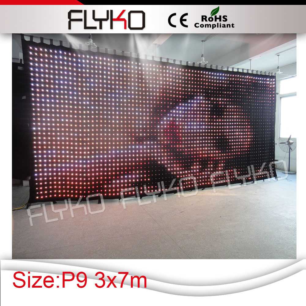 Flexible LED Video Wall: Soft LED Curtains from Guangzhou Flyko Stage  Equipment Co., Ltd.