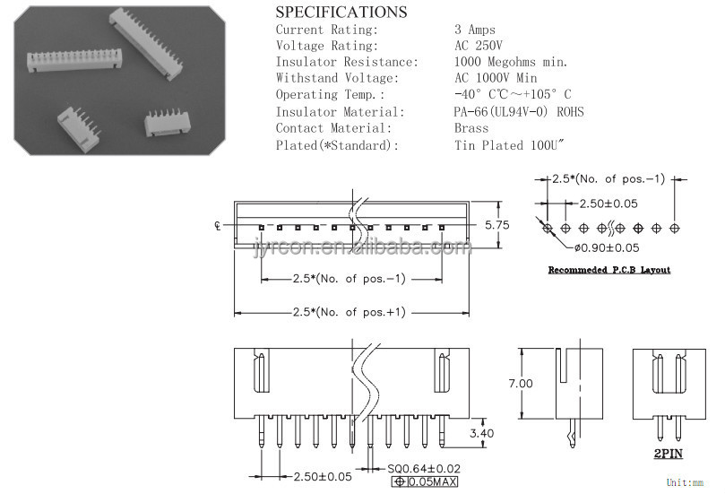 ウエハーコネクタストレート2.5mm2345678910111213141516１7181920222426283032363840424650525460ピン仕入れ・メーカー・工場