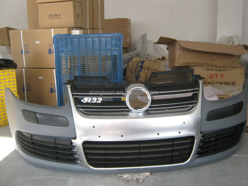 GOLFR32 front bumper assy ,front grille with nickelage.jpg