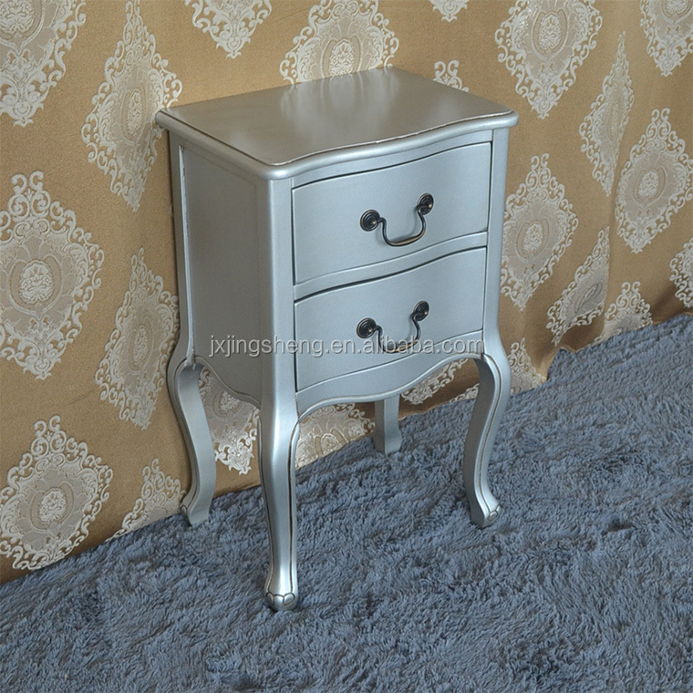 New Modern Silver Grey Chest Of Drawers French Country Style
