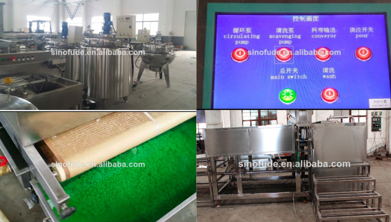 Automatic popping boba production line