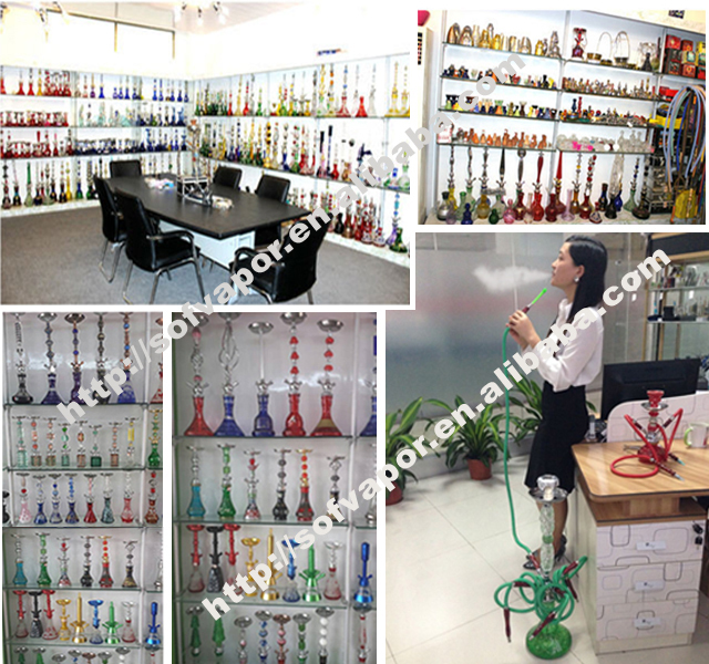 2014 newest Expensive style fashion beautiful green glass BIG Hookah Shisha
