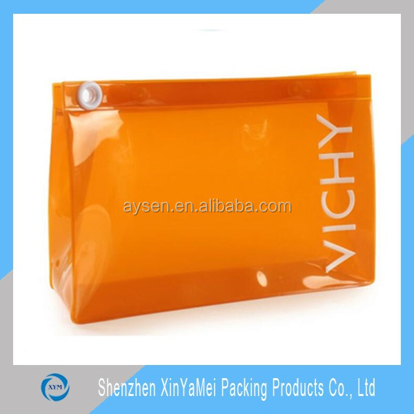 Accept Custom Order and Plastic, eco-friendly pvc Material clear cosmetic bag
