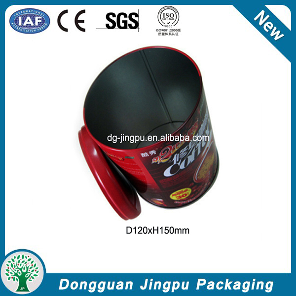 Customized rectangular metal packaging for cocoa powder