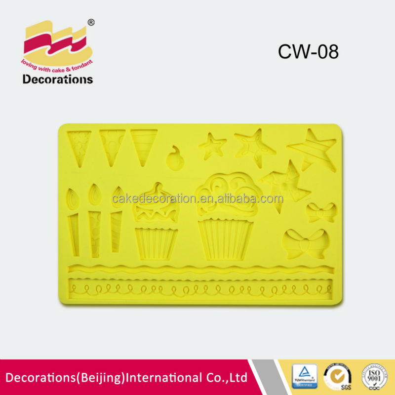 food grade silicone molds for fondant cake/cupcake decoration/cake decoration mold