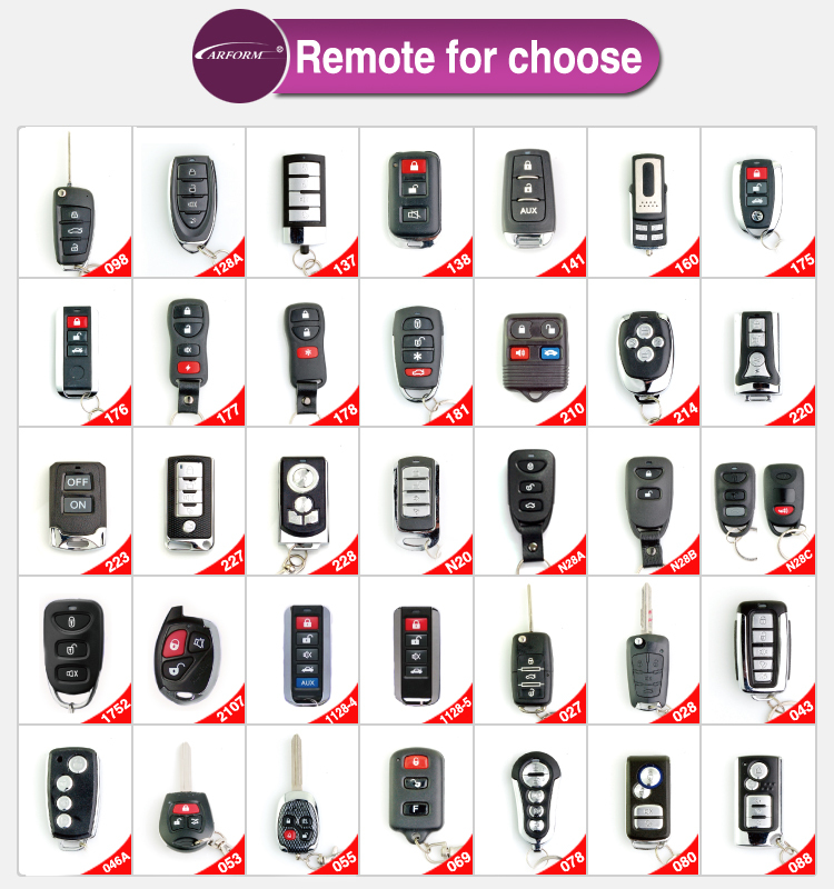 2015 Newest 3 Button Remote Car Alarm Remote Manual With Led Indicator