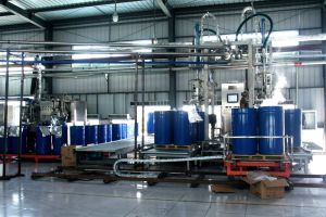 tomato paste in drums