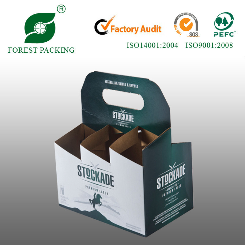4 Pack/bottle Cardboard Beer Packing Carrier (fp600007) Buy 4 Pack