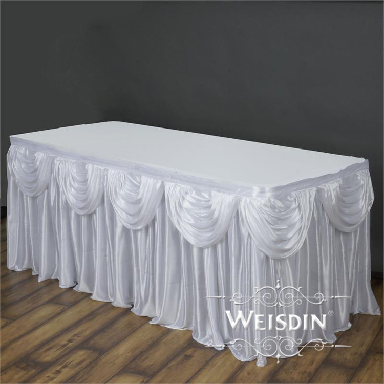 White Satin Double Drape Table Skirt 14'.jpg