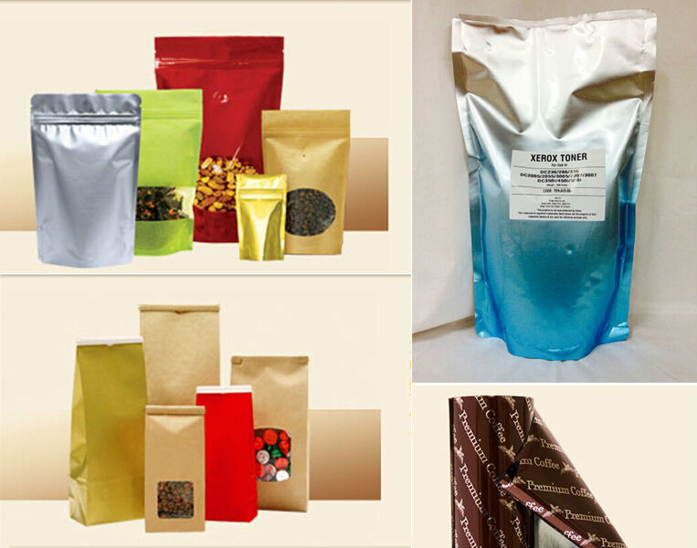 custom printing resealable foil coffee packaging bag