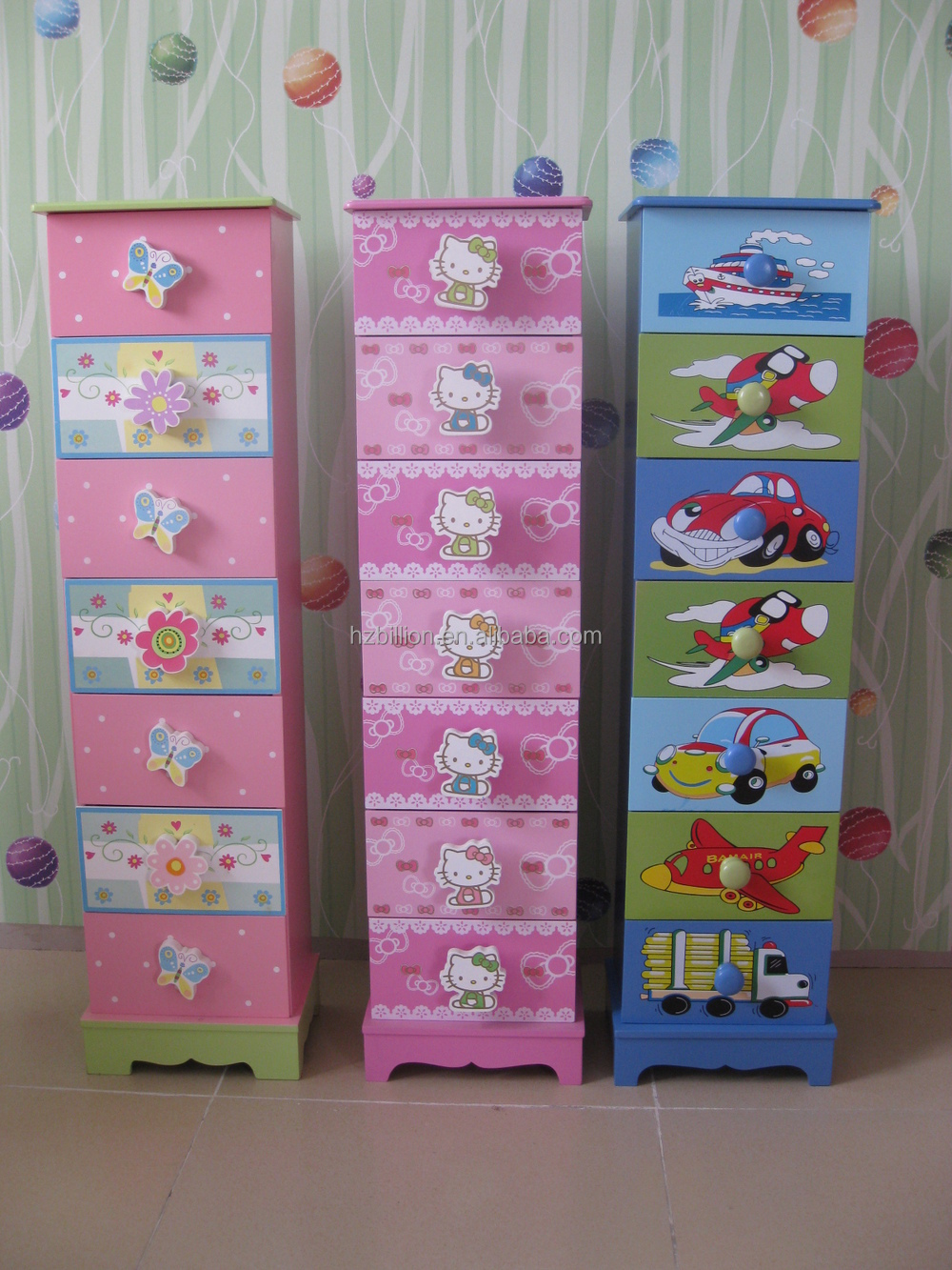 Mooie jongen slaapkamer houten kinderen 7 laden opbergkast in ...
