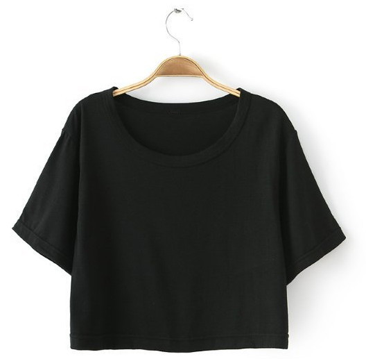女性の空白の綿100％セクシーな作物の上部/bulk高品質工場価格少女の短いtシャツ仕入れ・メーカー・工場