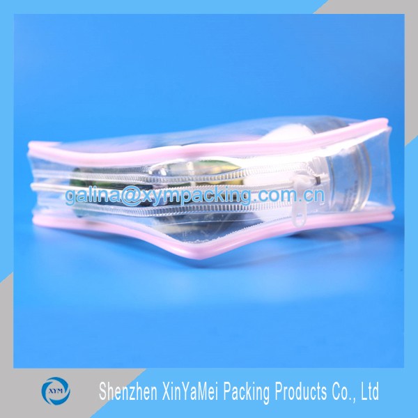 High-quality clear PVC bag with zipper