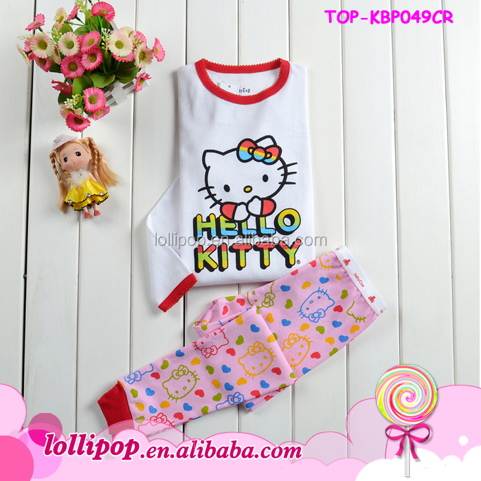 2016バルク卸売子供服幼児かわいい赤ちゃんユニセックスパジャマ服セットファッションクリスマス幼児平野ストライプ衣装仕入れ・メーカー・工場