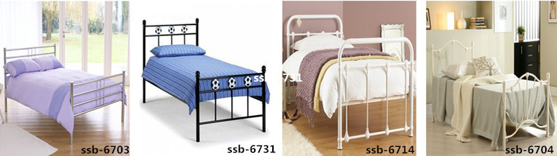 安い現代の子供/大人の寝室の家具デザイン単一金属ベッド フレーム 、 木製ベース/スチール ベース メタル ベッド仕入れ・メーカー・工場