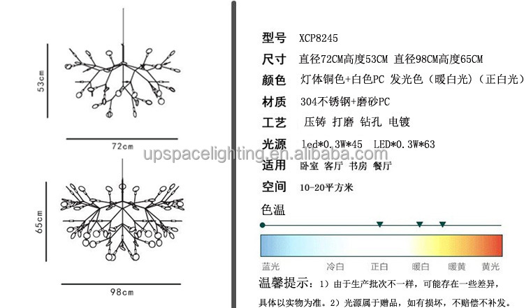 蚊忌避剤ブレスレットheracleumレプリカサスペンションledライトペンダントランプ210cm- 銅( xcp8245- 210)問屋・仕入れ・卸・卸売り