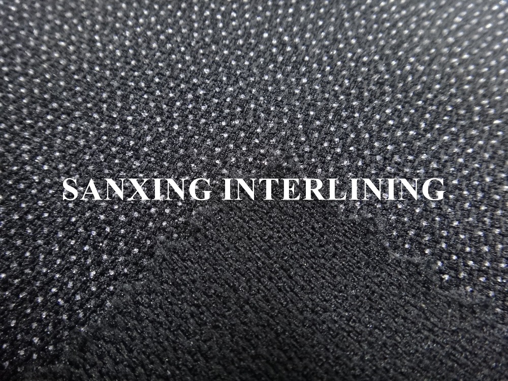 75d fusible stretch knitted woven interlining,suit,uniform