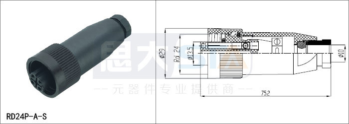 バインダー99021016004pg16rd24j10ip67丸型コネクタプラスチック仕入れ・メーカー・工場