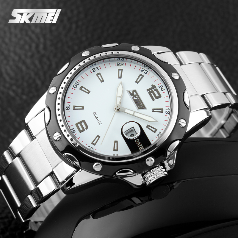 Skmei stainless hot sale steel watch