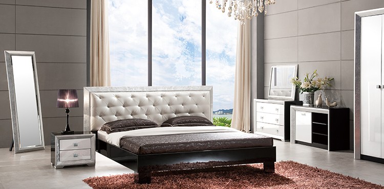 Moderne foshan goldene betten schlafzimmermöbel/neue modell luxus ...