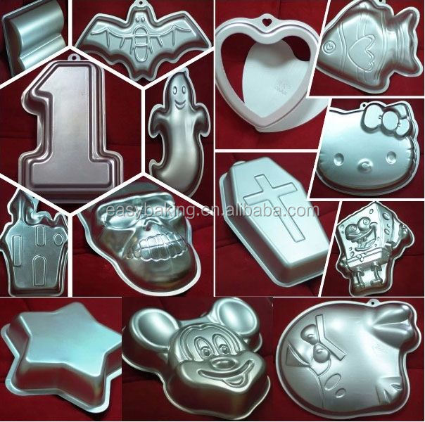 Wholesale custom any number aluminum mold cookie cutter metal cake pan for cake decorating