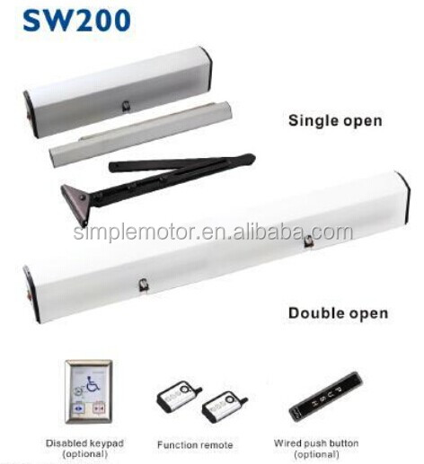 自動スイングドアの演算子- sw200、 単一のオープン/ダブルオープン。 220v/110v、 acタイプ、 ゲートオペレータ/オープナー問屋・仕入れ・卸・卸売り