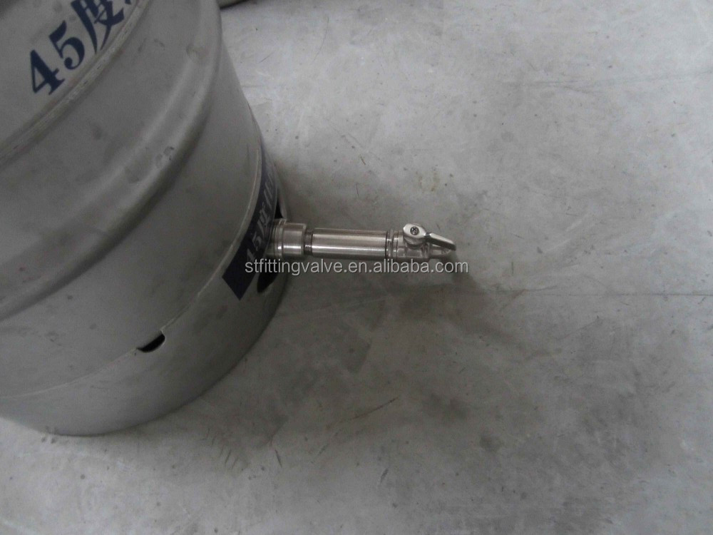 faucet on stainless steel keg.jpg