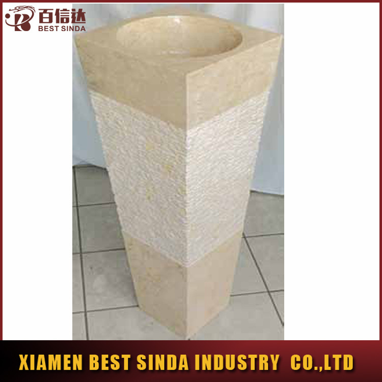 Espagne crème marfil carrés de salle de bains lavabo sur colonne ... Lavabo salle de bain espagnol
