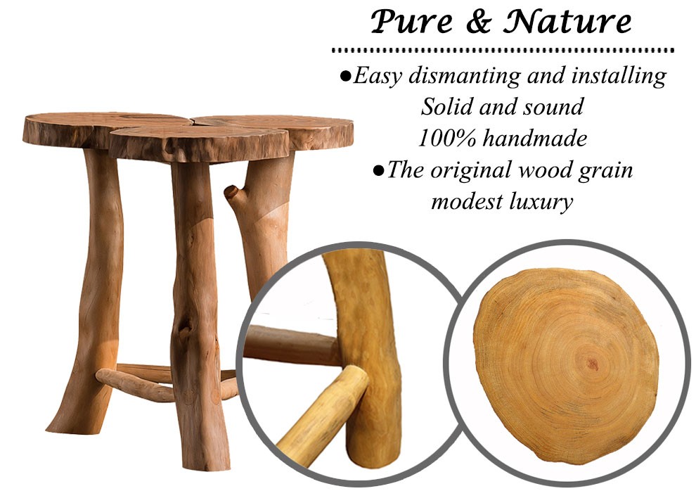 ユニークなナチュラルスタイル三ラウンドデザインsoid木材コーヒーサイドテーブル仕入れ・メーカー・工場