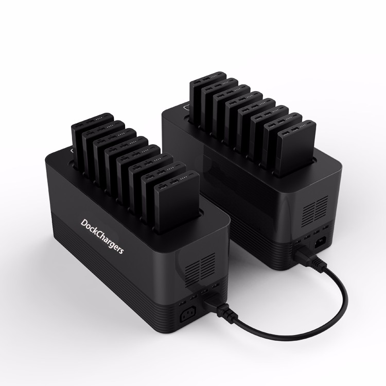 DOCKCHARGER New arrived power bank cell phone restaurant charging station with 80000mAH battery capacity - ANKUX Tech Co., Ltd