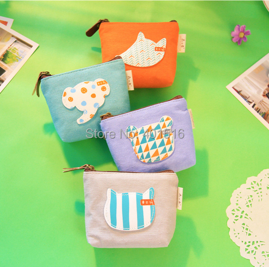 2014 New Korea Style PU Square Cute Forest Rally Purse / Coin Bag /