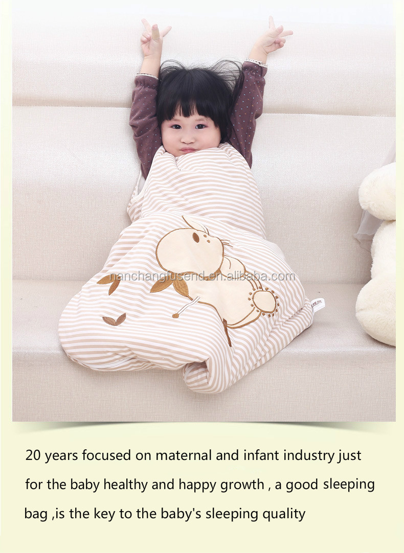カラフルな夏のファッション環境印刷された赤ん坊は寝袋のニット仕入れ・メーカー・工場
