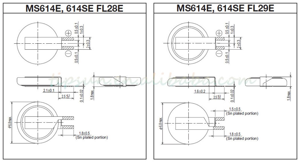Sii MS614SE 3 ボルト リチウム充電式ボタン電池用エレクトロニクス メモリ バックアップ使用仕入れ・メーカー・工場